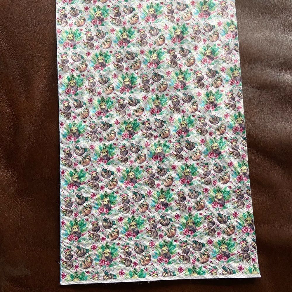 One (1) faux leather sheet